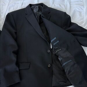 Lauren Ralph Lauren Men's Black Two-Button Suit Jacket